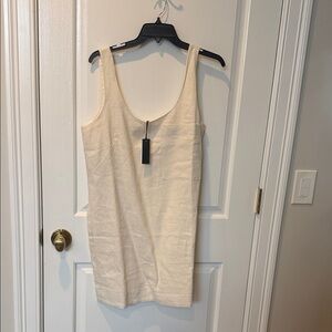 Banana Republic Cream Tank Dress